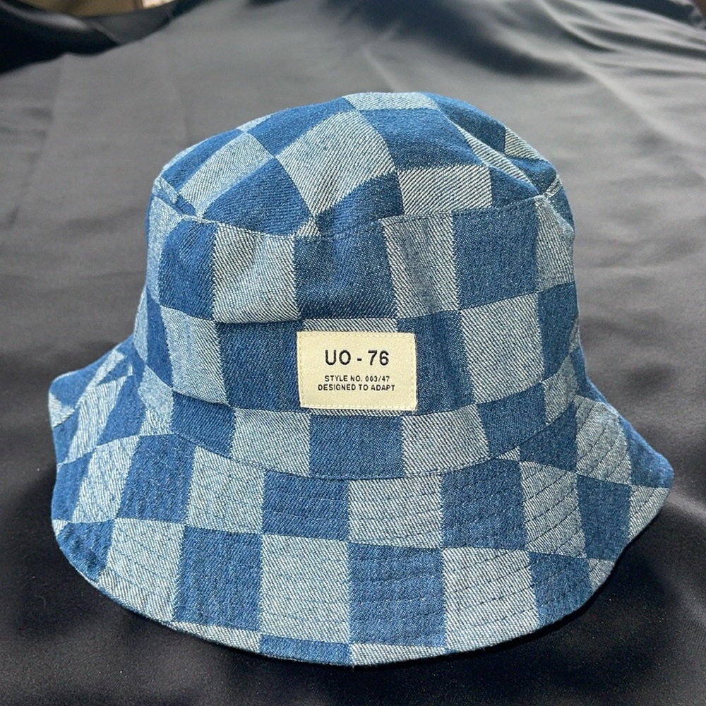 Bucket Hat by Urban Outfitters Checkered  Cotton